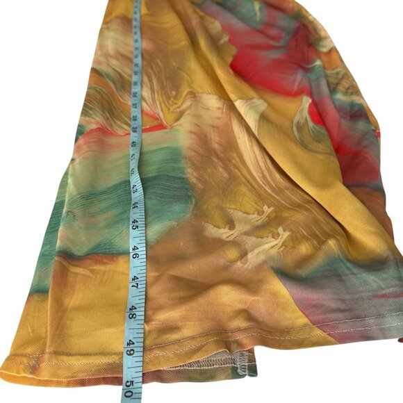 ACOA Abstract Print Maxi Dress XS Multicolor Sleeveless - Picture 9 of 9
